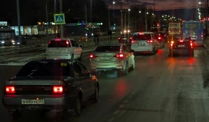 Пробки в Барнауле.