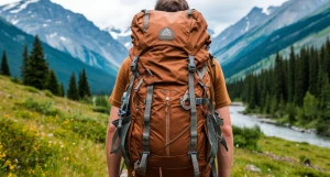 Турист в походе