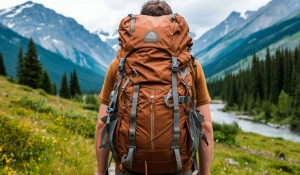 Турист в походе