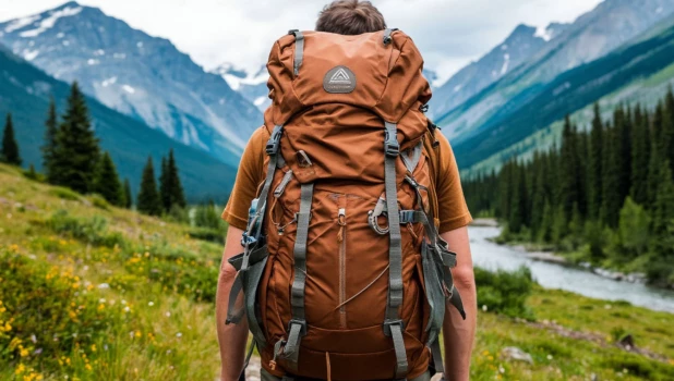 Турист в походе