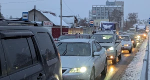 Пробки в Барнауле.