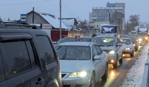 Пробки в Барнауле.