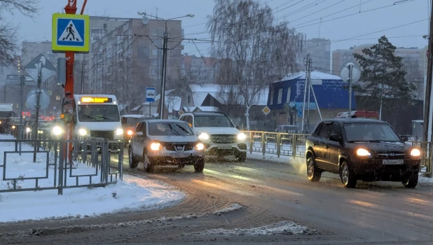 Пробки в Барнауле.