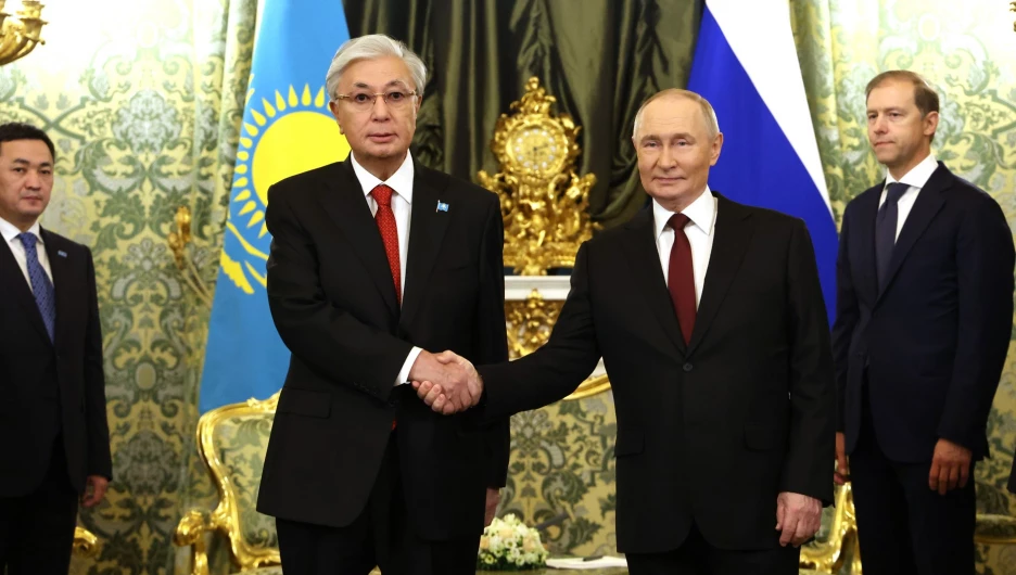 Владимир Путин и Касым-Жомарт Токаев.