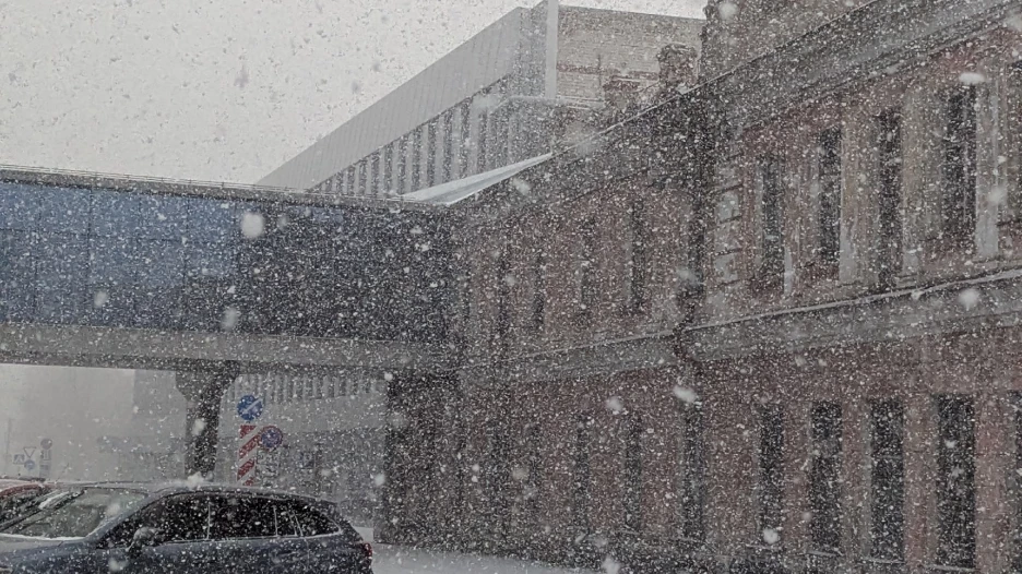 Снег в Барнауле