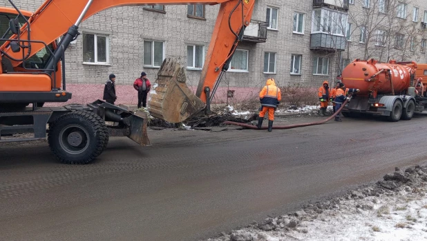 Авария на водопроводе