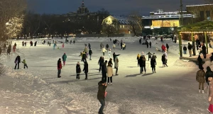 Каток в парке «Изумрудный».