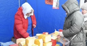 Продовольственная ярмарка в Барнауле.