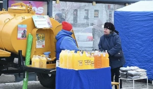 Продовольственная ярмарка в Барнауле.