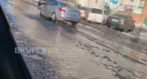 Барнаульские дороги затопило.
