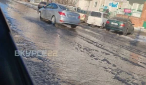 Барнаульские дороги затопило.