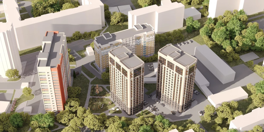 Проект многоэтажек на Гущина 173Б