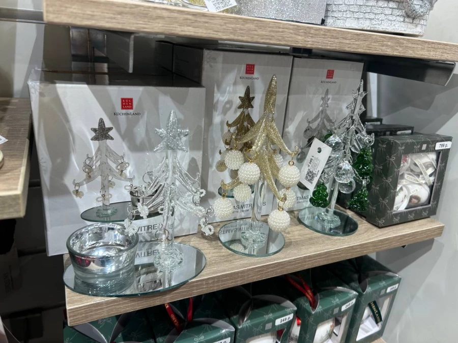 Новогодние игрушки в магазине «KÜCHENLAND HOME».