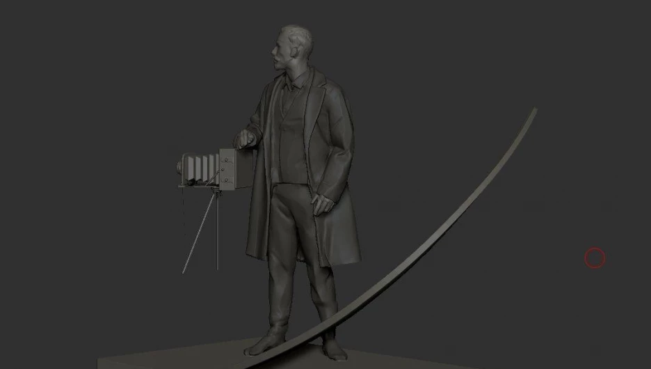 Набросок памятника Сергею Борисову.