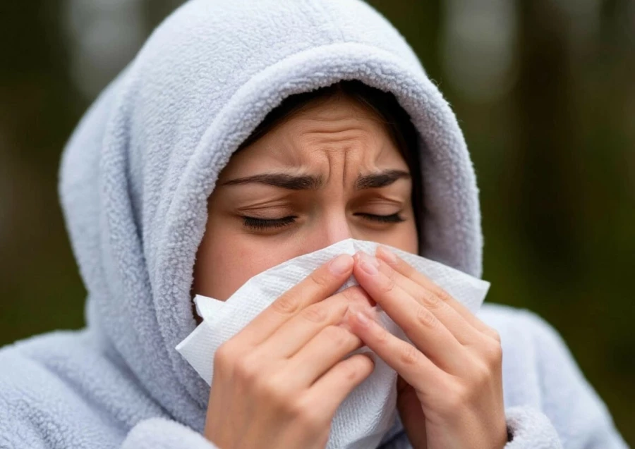 Простуда, заболевание.