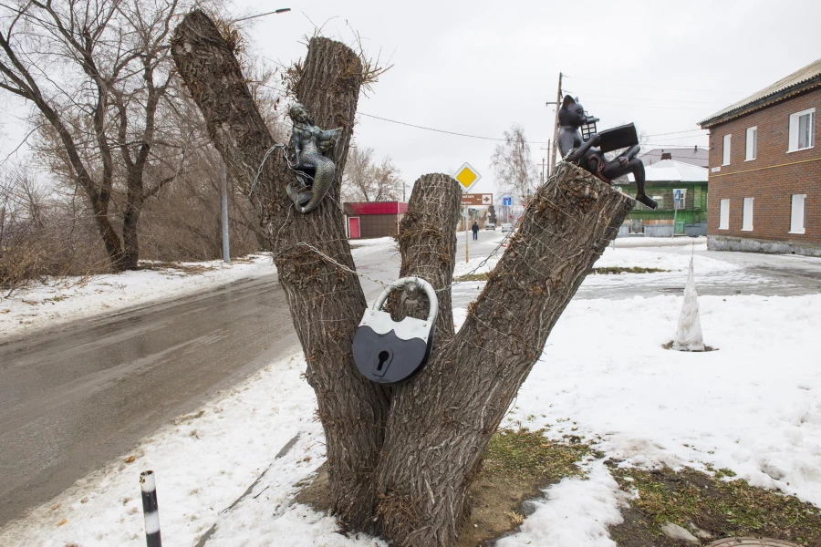 Украшения на улицах Барнаула