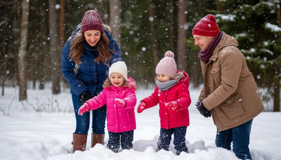 Идеи для новогодней фотосессии с семьей