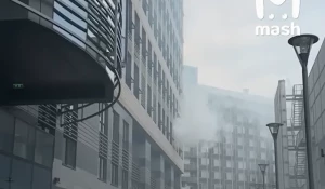 Пожар в московском отеле.