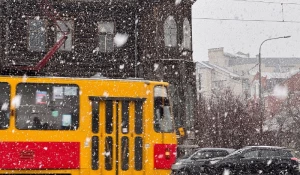 Снегопад в Барнауле