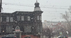 Снегопад в Барнауле