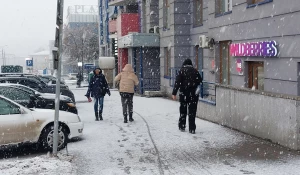 Снегопад в Барнауле