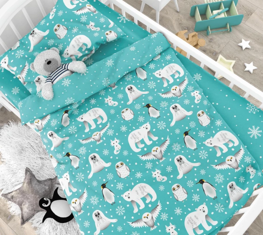 Комплект постельного белья "Полярная сказка".