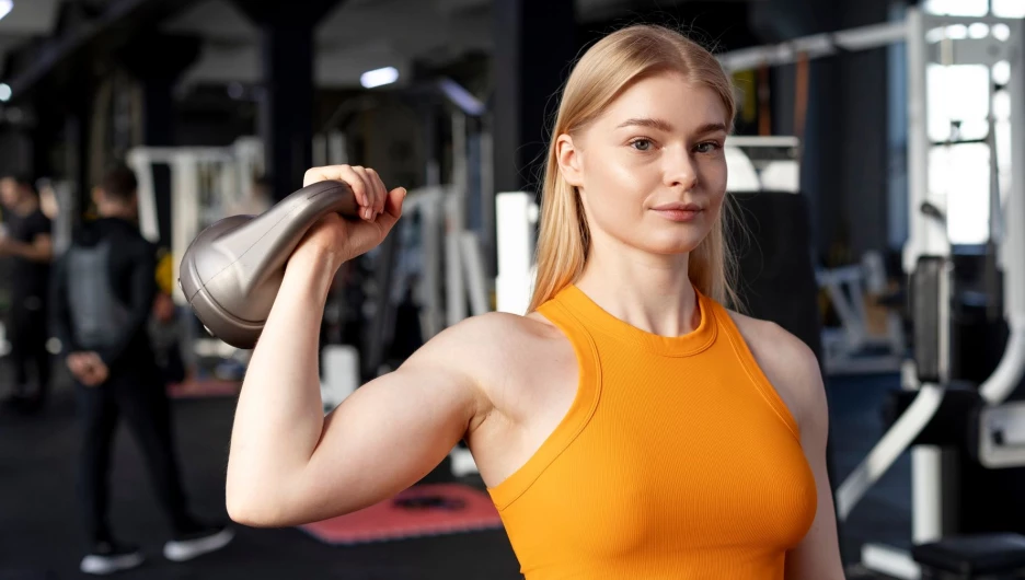 Тренировка в зале.