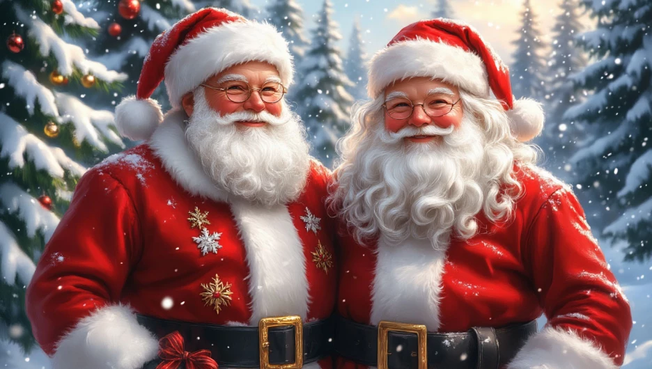 Дед мороз и Санта Клаус
