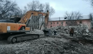 Снос дома на ул. Ярных, 40.