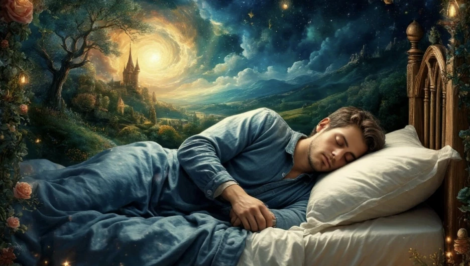 Спящий человек, сон. 