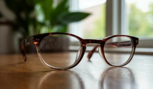 Очки на столе