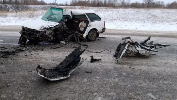 На трассе Барнаул —  Алейск в ДТП погибли женщина и 14-летний ребенок