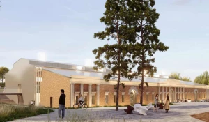 Визуализация проекта по реставрации сереброплавильного завода, «Спички». Производственный корпус: фудхолл.