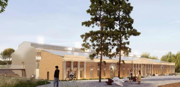 Визуализация проекта по реставрации сереброплавильного завода, «Спички». Производственный корпус: фудхолл.