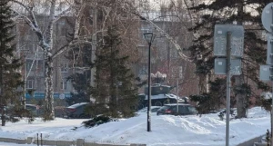 Морозный Барнаул. Улицы Барнаула. Город