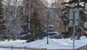 Морозный Барнаул. Улицы Барнаула. Город