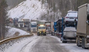 Пробка на Байкале.