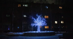 Первые признаки Нового года в Барнауле, 2025 год.