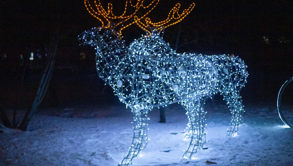 Первые признаки Нового года в Барнауле, 2025 год.