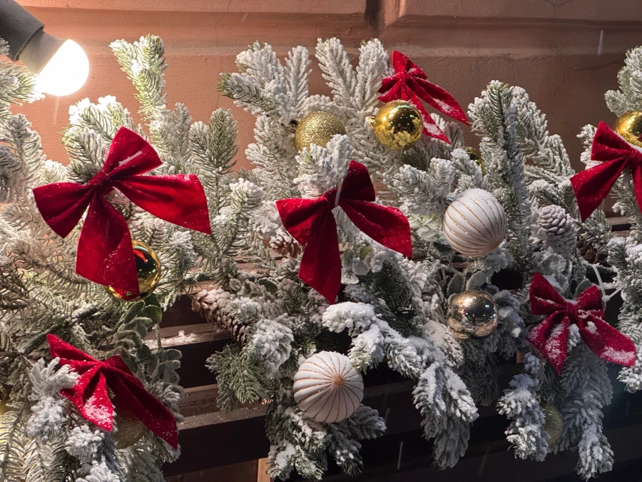 Новогодние украшения. Украшения Барнаула. Новый год