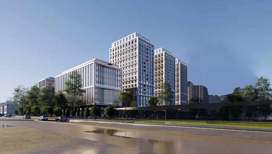 Концепция ЖК на пр. Красноармейском, 36 на месте "Оперы". Вариант 1. 