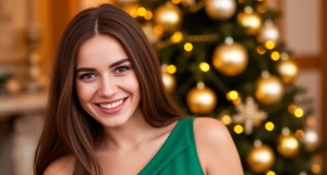 Новый год. Девушка.