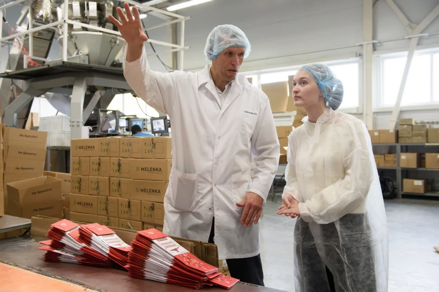 Цех по производству замороженных полуфабрикатов компании «Меленка».