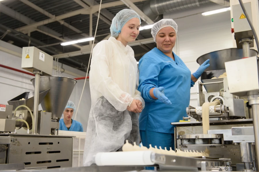 Цех по производству замороженных полуфабрикатов компании «Меленка».