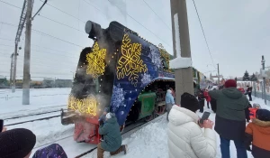 Новогодний поезд Деда Мороза в Барнауле — 2025.