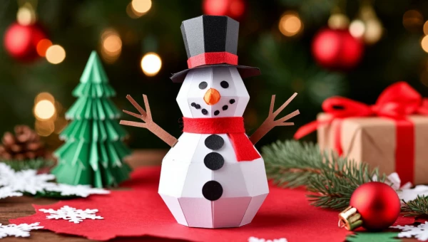 Новый год. Снеговик. Детские поделки