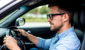 Водитель. Мужчина за рулем. Авто. Машина