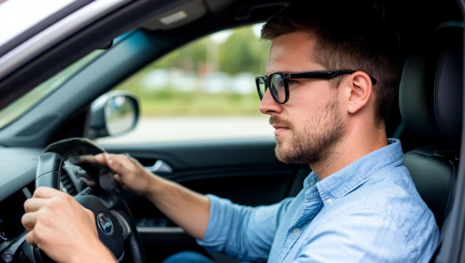 Водитель. Мужчина за рулем. Авто. Машина