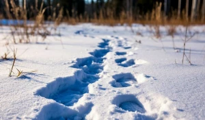 Следы на снегу