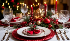Новый год. Праздничный стол.